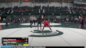 125 lbs Champ. Round 1 - Christian Tanefeu, Michigan vs Malik Heinselman, Ohio State