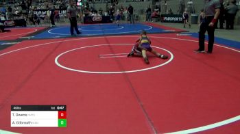 46 lbs Consi Of 8 #2 - Terron Owens, North Mabee Team Stampede vs Anders Gilbreath, Vian Wrestling Club