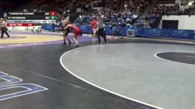 157 lbs Cons. Round 4 - Cy Peterson, Nebraska Wesleyan vs Christian Stanek, Central