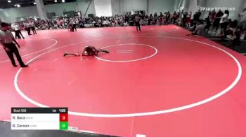 114 lbs Quarterfinal - Robert Baca, Baca Brothers vs Brody Carson, Sunkist Kids / Monster Garage