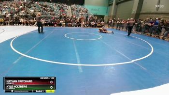 126 lbs 5th Place Match - Kyle Holtberg, St. Mary`s vs Nathan Pritchard, Fernley