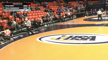 3A 132 lbs Champ. Round 1 - Ryan Dorn, Barrington vs Isaac Zimmerman, Lockport (Twp.)