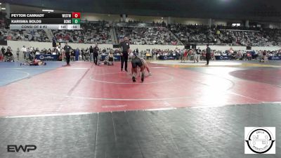 120 lbs Consi Of 8 #2 - Peyton Cannady, Westmoore Wresting vs Karisma Bolds, Del City Middle School