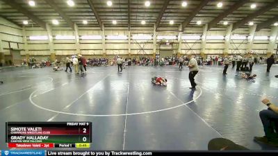 49 lbs Semifinal - Grady Halladay, Canyon View Falcons vs Simote Valeti, Champions Wrestling Club