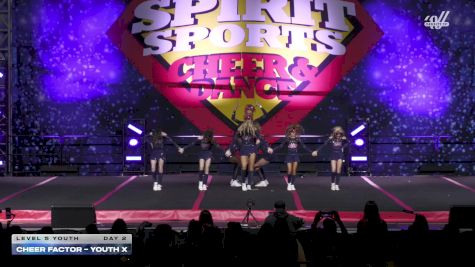 Cheer Factor - YOUTH X [2025 L5 Youth Day 2] 2025 Spirit Sports Worcester Nationals