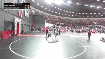95 lbs Quarterfinal - Madeline Nicklaus, Mollitium vs Mya Beckett, Wisconsin