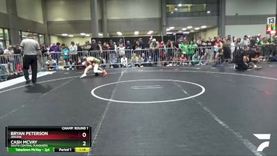 105 lbs Champ. Round 1 - Bryan Peterson, Abilene vs Cash McVay, South Central Punishers