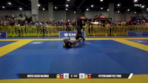 Peyton Sawn Yeej Yang vs Mateo Lucas Salonga 2025 American National IBJJF Jiu-Jitsu Open Championship