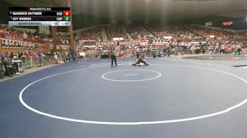 170 lbs Quarterfinal - Joy Rhines, Chapman HS vs Makenzi Rhymer, Colby HS