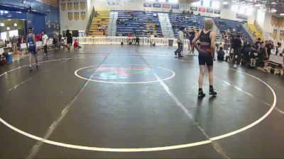106 lbs Round 3 (8 Team) - Liam Mangan, Wellington Black vs Hunter Perez, Ocoee WC