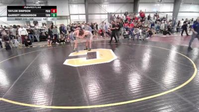 126 lbs Cons. Round 1 - Taylor Simpson, Poudre vs Garrett Henderson, Torrington