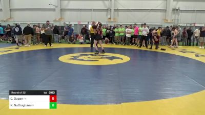 C-120 lbs Round Of 32 - Connor Dugan, PA vs Kaiden Nottingham, KY