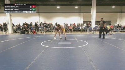 120 lbs Round Of 16 - Caden Bowling, OK vs Kerrigan Davis, OH