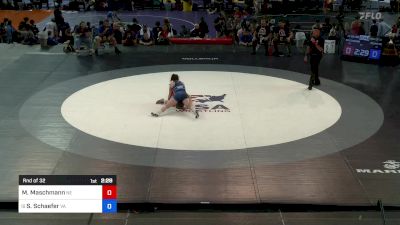 120 lbs Rnd Of 32 - Morgan Maschmann, NE vs Skylar Schaefer, VA