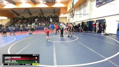 106 lbs Round 2 - Jaiden Harrison, Red Mesa vs Daniel Rigo, Williams High School