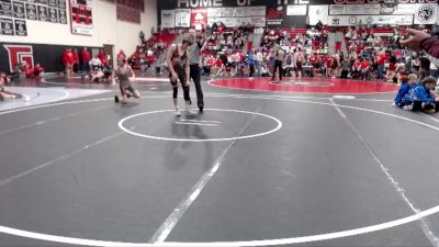 132 lbs Round 3 (6 Team) - Cooper Hurless, Challis vs Jesse Larson, Shoshone