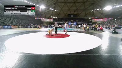 Boys 2A 126 lbs Cons. Round 1 - Jaidon Williams, Aberdeen vs Max Kaplan, Chief Sealth