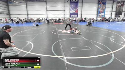 80 lbs Rd# 9- 2:15pm Saturday Final Pool - Clint Kohlman, Team Michigan vs Jett Brenner, SouthWest Elite