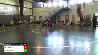 110 lbs Consi Of 8 #2 - Justin Rosato, Delaware Valley vs Armondo Herrera, Unattached