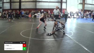 105 lbs Consi Of 8 #2 - Lucas Pelc, Yale Street vs Tyzaire Johnson, Unattached