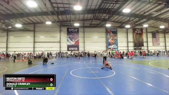 100 lbs Rd# 1 9:00am Friday - Keaton Dietz, Michigan S.W.A.T vs Donald Crawley, PA Blue