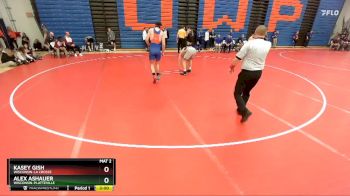 197 lbs Quarterfinal - Alex Ashauer, Wisconsin-Platteville vs Kasey Gish, Wisconsin-La Crosse