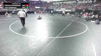 Girls 114 lbs Quarterfinal - Megan Schuenemann, Plymouth-Girls vs Iszy Sonnentag, Cadott-Girls