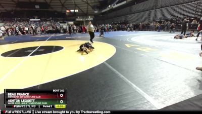 70 lbs Champ. Round 2 - Beau Franck, NorthEast 509 Wrestling Club vs Ashton Leggett, White River Hornets Wrestling Club
