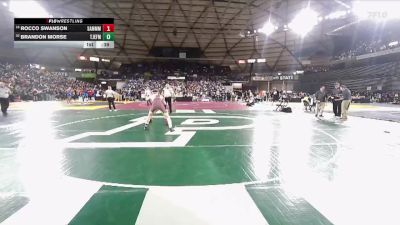 Boys 3A 150 lbs Cons. Round 3 - Rocco Swanson, Sammamish vs Brandon Morse, Thomas Jefferson