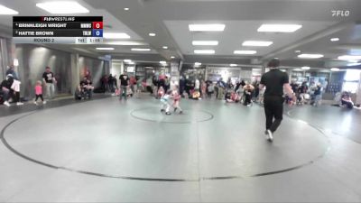 49-54 lbs Round 2 - Hattie Brown, Team Real Life Wrestling vs Brinnleigh Wright, Mountain Man Wrestling Club