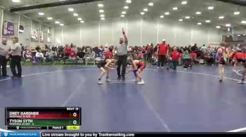 85 lbs Round 5 (6 Team) - Drey Gardner, Nebraska Silver vs Tyson Syth, Montana Silver