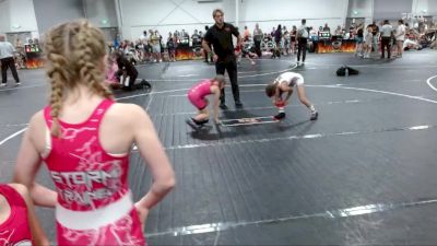64 lbs Placement (4 Team) - Kinsley Jones, Storm Wrestling Center vs Dixie Beasley, R&R Ladies Purple