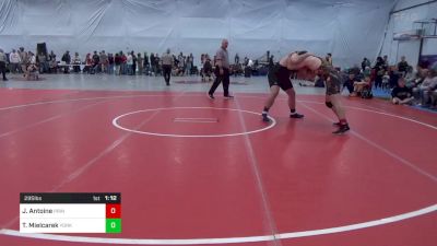 295 lbs Semifinal - Jacob Antoine, Princeton vs Tyler Mielcarek, York