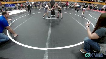 64 lbs Round Of 16 - James Rumbaugh, Tecumseh Youth Wrestling vs Waylon Coney, Choctaw Ironman Youth Wrestling