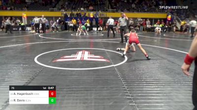 75 lbs Rd 3 - Consi Of 16 #2 - Adam Hagenbuch, York Suburban vs Roman Davis, Glendale