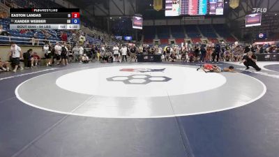 94 lbs Cons. Rd Of 16 - Easton Landas, IA vs Xander Webber, OH