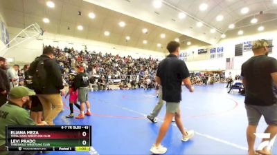 43 lbs Round 3 - Levi Prado, Threshold Wrestling Club vs Eliana Meza, Total Kaos Wrestling Club