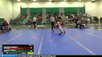 106 lbs Quarterfinal - Hunter Burnett, Kemmerer vs Sammie Cyrus, Dubois