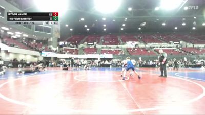 106 lbs 1st Place Match - Ryder Vanek, Cut Bank vs Treyten Embrey, TechFall Elite