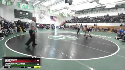 150 lbs Semifinal - Sean Otero, Norwalk vs Vahagn Ghazaryan, Burbank