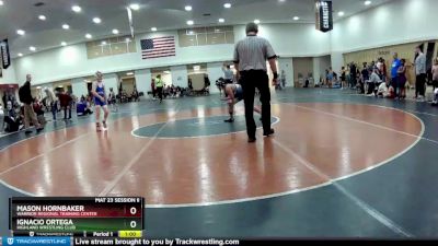 105 lbs Cons. Round 2 - Ignacio Ortega, Highland Wrestling Club vs Mason Hornbaker, Warrior Regional Training Center