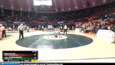 2A 160 lbs Quarterfinal - Ben Butler, Crystal Lake (Central) vs Ilya Dvoryannikov, Vernon Hills