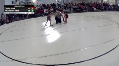 9 lbs Quarterfinal - Cash Hoke, Trojan Wrestling Club vs Maverick Biere, Hershey Youth Wrestling