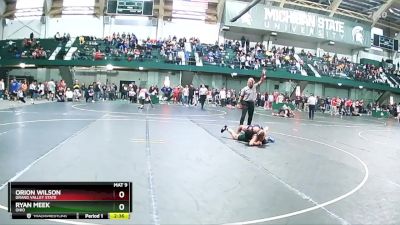 125 lbs Cons. Round 3 - Orion Wilson, Grand Valley State vs Ryan Meek, Ohio