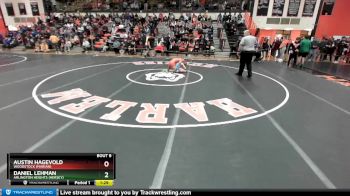 106 lbs Champ. Round 1 - Austin Hagevold, Woodstock (MARIAN) vs Daniel Lehman, Arlington Heights (HERSEY)