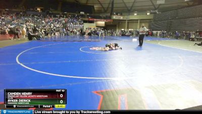 67 lbs Champ. Round 2 - Camden Henry, Enumclaw Yellow Jackets Wrestling Club vs Ryker Dierick, Maddogs Wrestling