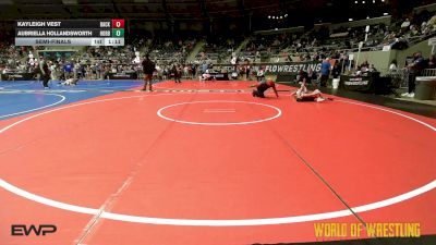 68 lbs Semifinal - Kayleigh Vest, Backyard Brawlers Midwest vs Aubriella Hollandsworth, Hobbs Elite