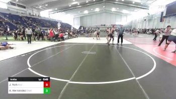 144 lbs Consi Of 8 #2 - James York, Silverback WC vs Alex Hernandez, Evwc