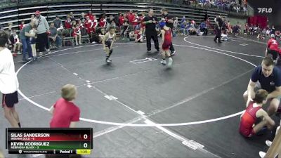 60 lbs Quarterfinals (8 Team) - Kevin Rodriguez, Nebraska Black vs Silas Sanderson, Indiana Gold