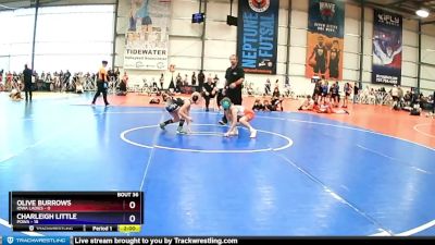 70 lbs Rd# 8 -10:15am Saturday - Charleigh Little, POWA vs Olive Burrows, Iowa Ladies